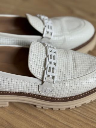 Zapatos planos blancos Baldinini talla 36