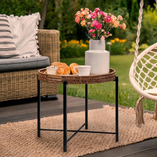 Mesa auxiliar redonda