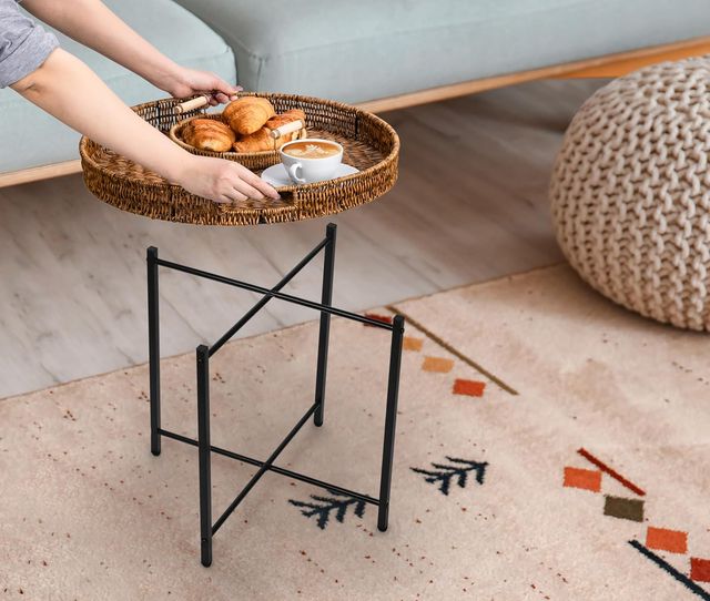 Mesa auxiliar redonda