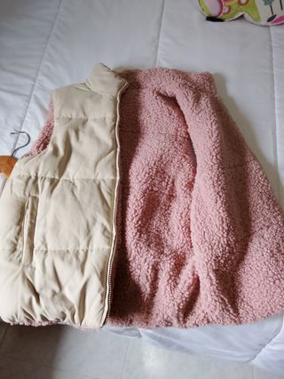 Chaleco niña reversible 13-14 años