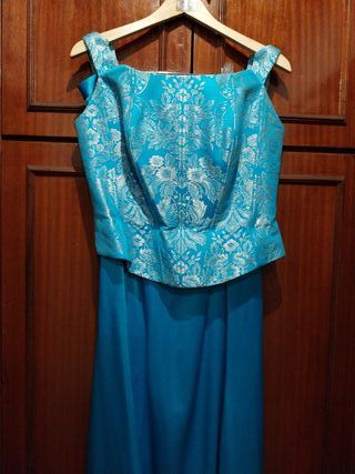 Vestido azul dos cuerpos talla 46 Rope Botella