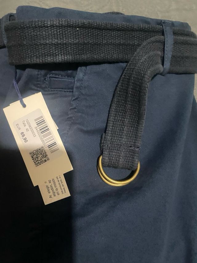 Pantalón chino El Ganso azul talla L