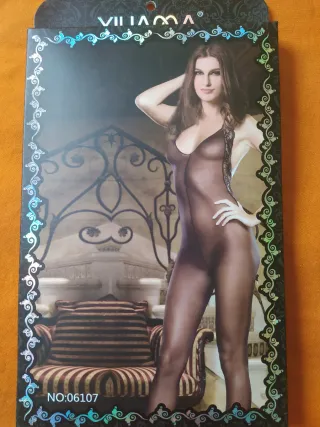 Lencería erótica negra sin caja