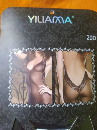 Lencería erótica negra sin caja