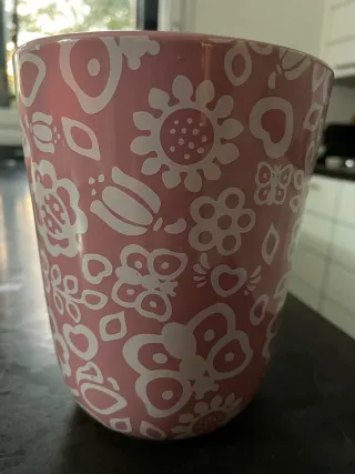 Vaso Thun Rosa con Motivo Floral