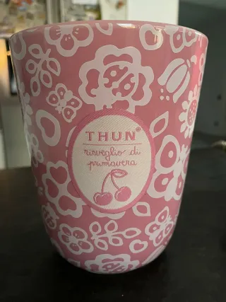 Vaso Thun Rosa con Motivo Floral