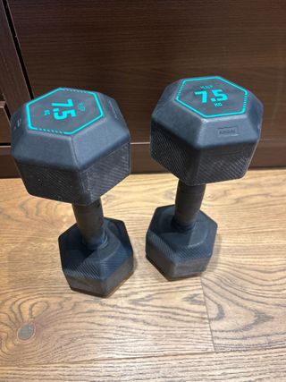 Mancuernas 7.5 kg nuevas decathlon