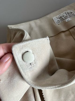 Vera Pelle minigonna beige