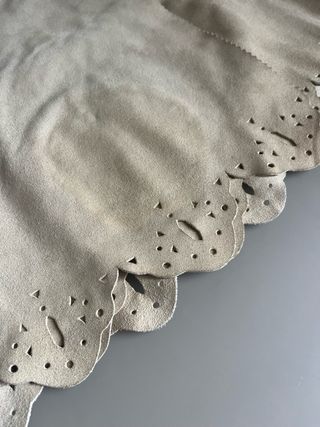 Vera Pelle minigonna beige