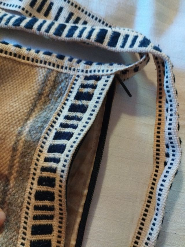 Bolso artesanal tejido lana