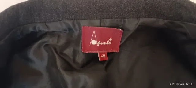 Abrigo mujer LANA CASHMERE Gris marengo