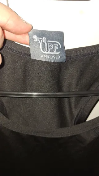 Singlet A7 Powerlifting Negro Talla M