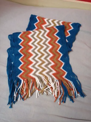 Sciarpa Last Woman con fantasia a zig-zag