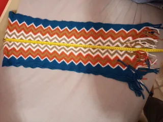 Sciarpa Last Woman con fantasia a zig-zag