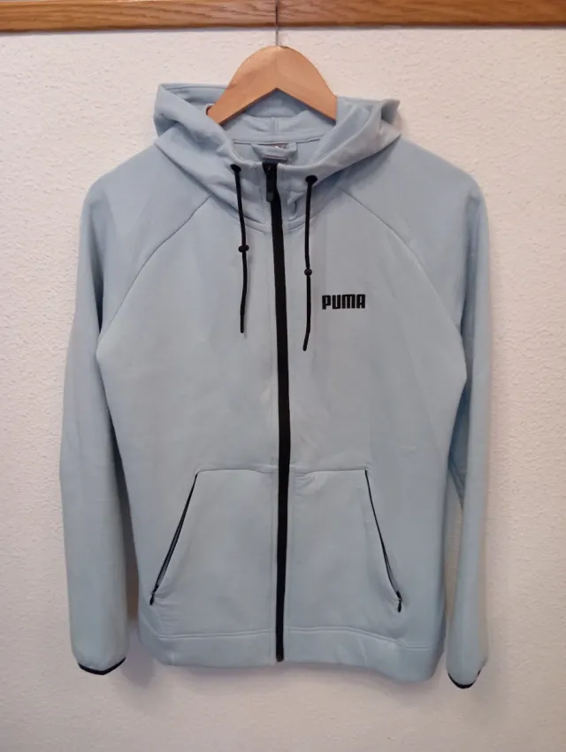 Sudadera Puma Azul con Cremallera