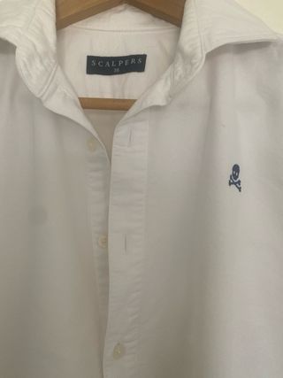 Camisa Polera Scalpers Blanca Talla 38
