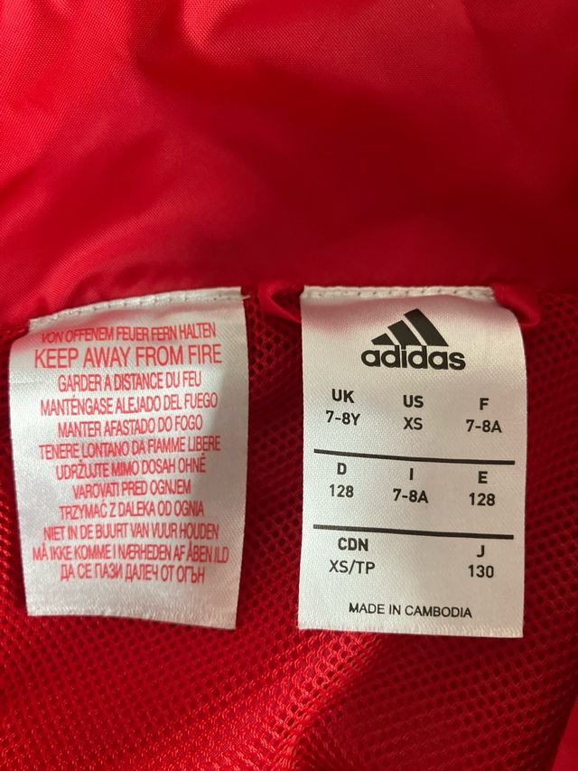 Chubasquero Osasuna Adidas Rojo