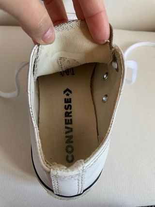 Converse Cuero Plataforma Bajas Blancas