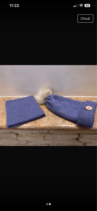 Set cappello e scaldacollo bimbo