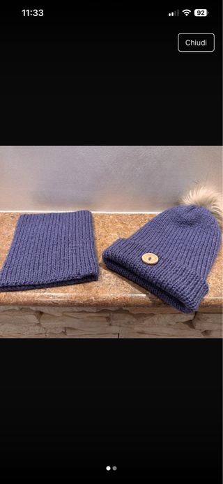 Set cappello e scaldacollo bimbo