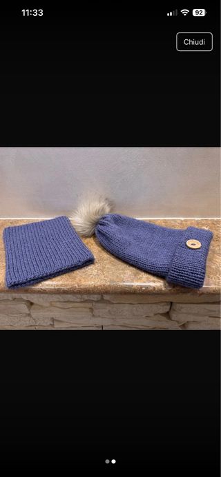 Set cappello e scaldacollo bimbo