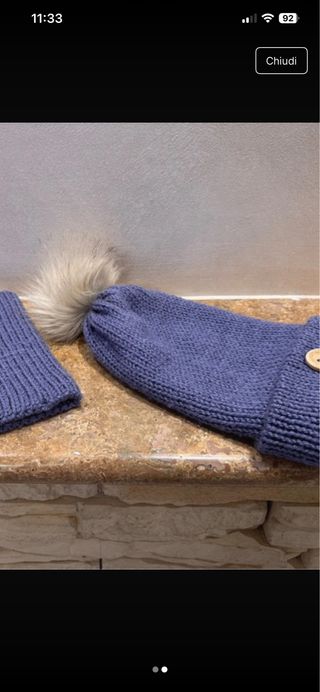 Set cappello e scaldacollo bimbo