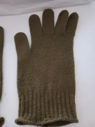 Guantes verde oliva ejército español.Años 80.
