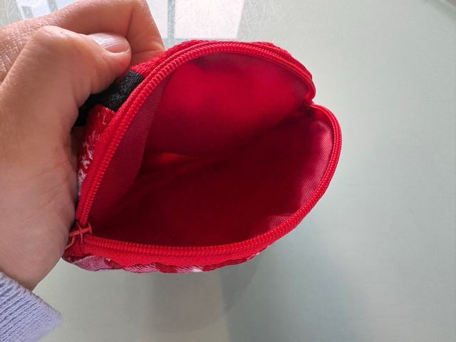 Monedero cartera Hello Kitty kimono japonés rojo