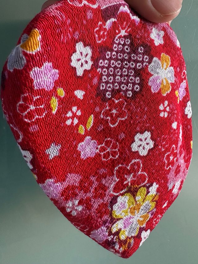 Monedero cartera Hello Kitty kimono japonés rojo