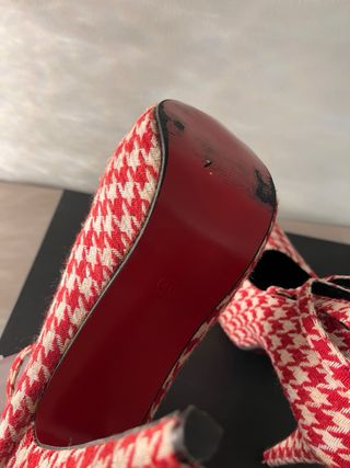 Zapatos de tacón plataforma vichy