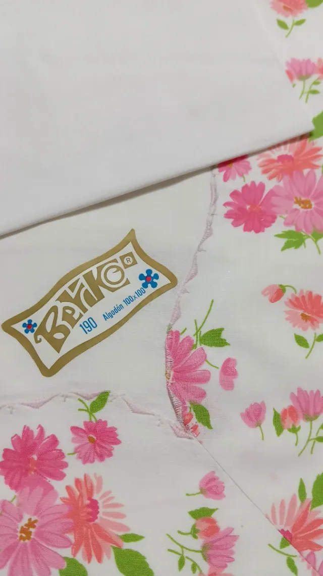 Juego Sábanas 135cm Algodón Flores