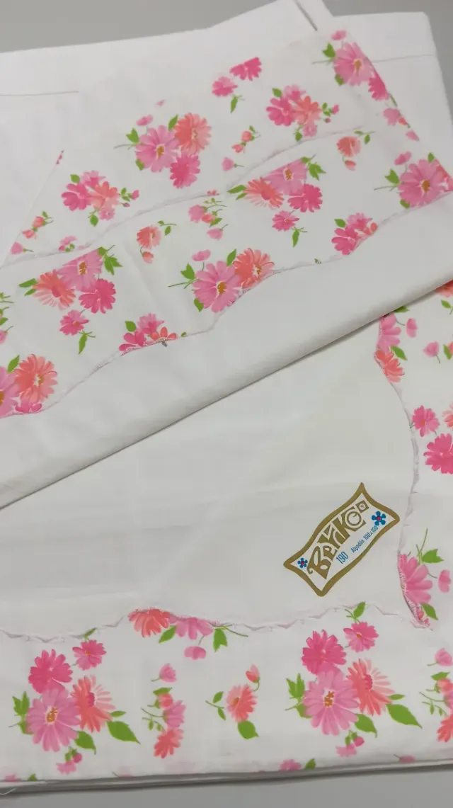 Juego Sábanas 135cm Algodón Flores