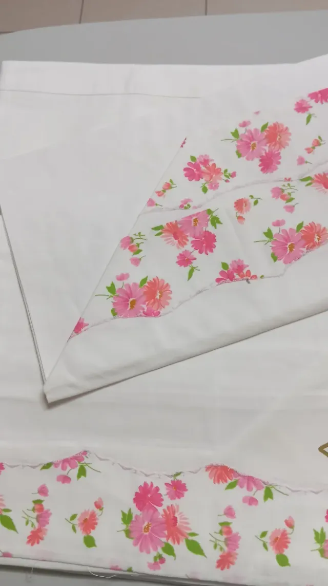 Juego Sábanas 135cm Algodón Flores