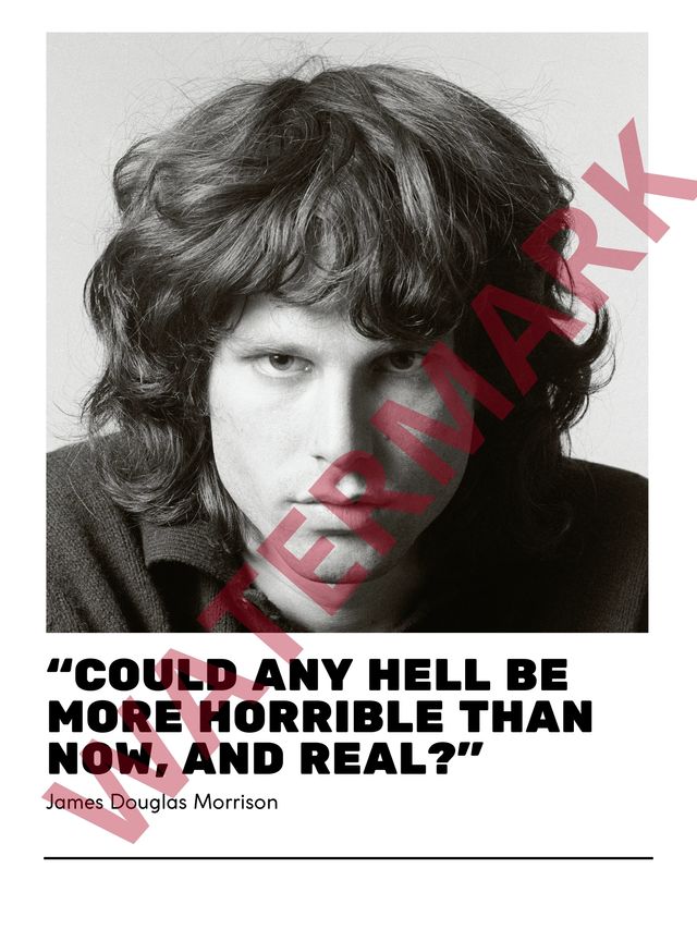 Jim Morrison - Quadro Stampa musica vintage