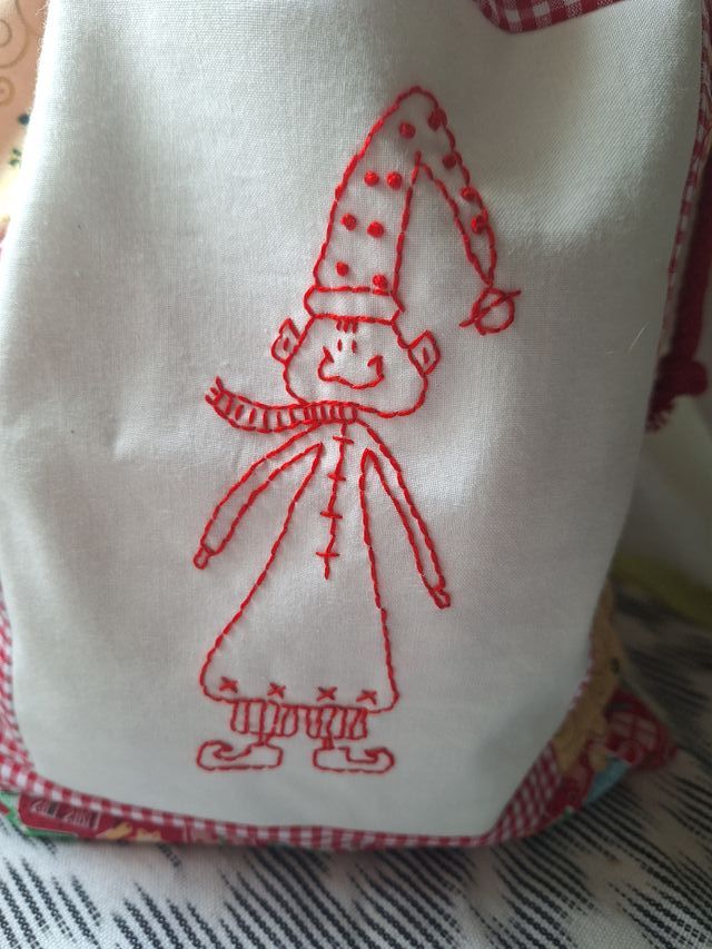 Bolsa Saco Patchwork decoración Navidad