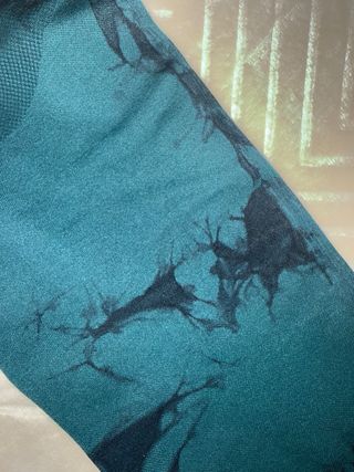 Leggings Tie-Dye Teal y Negro