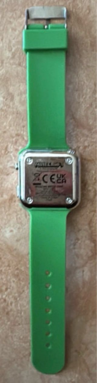 Reloj Minecraft Digital Correa Verde