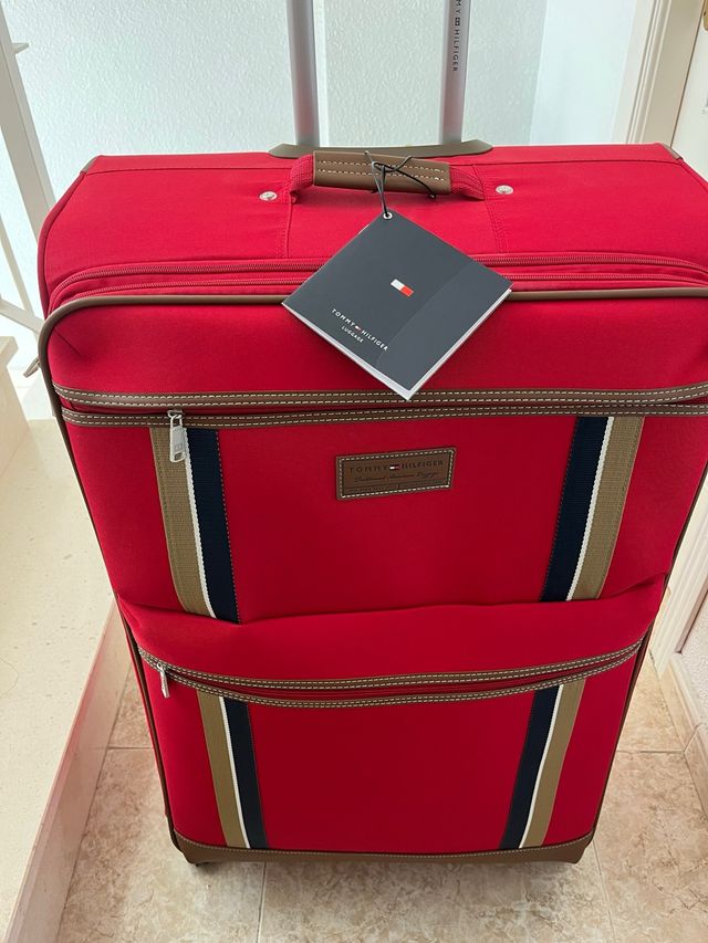 Valigia Tommy Hilfiger Rossa Nuova