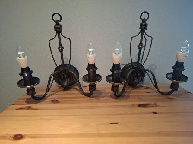 Apliques de forja (2 unidades)