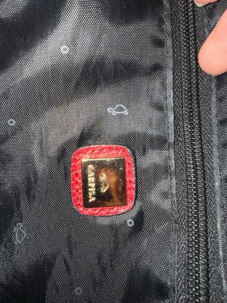 Borsa donna bicolore rossa e beige