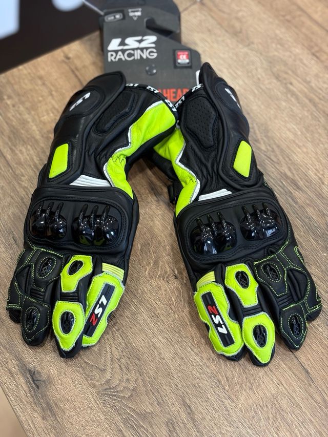 Guantes LS2 SWIFT Negro/Amarillo Flúor