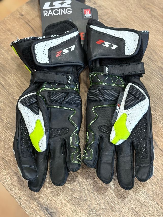 Guantes LS2 SWIFT Negro/Amarillo Flúor