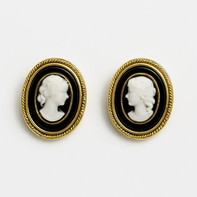 Pendientes Cameo Mujer Acero Inoxidable