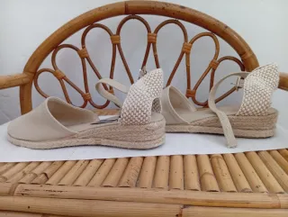 Zapatos esparto beige