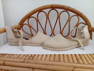 Zapatos esparto beige