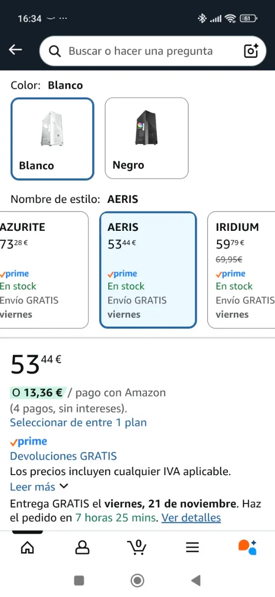 Caja PC Oversteel Aeris Blanca