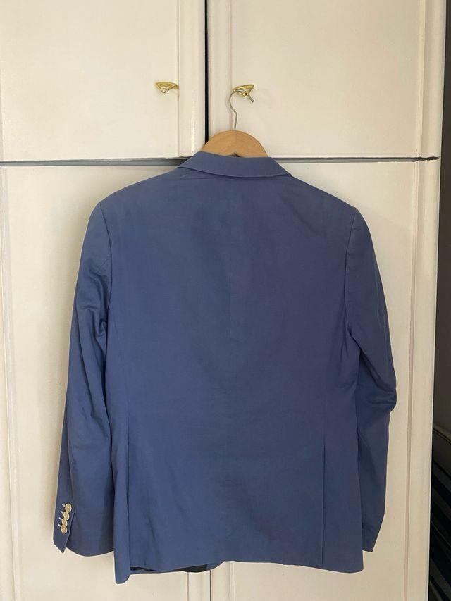 Americana azul de hombre