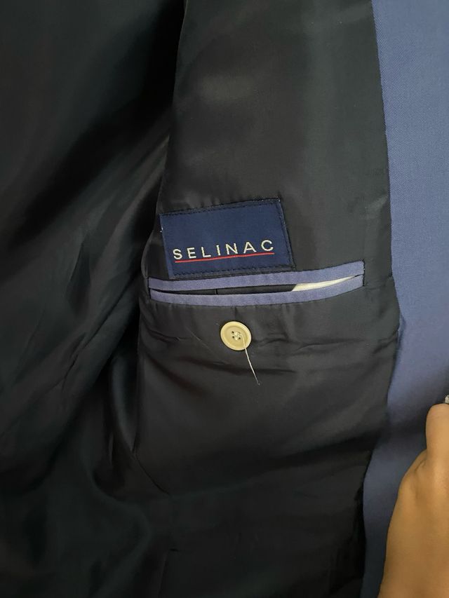 Americana azul de hombre