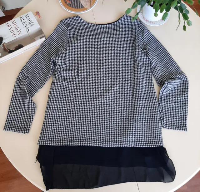 Jersey mujer estampado pata de gallo