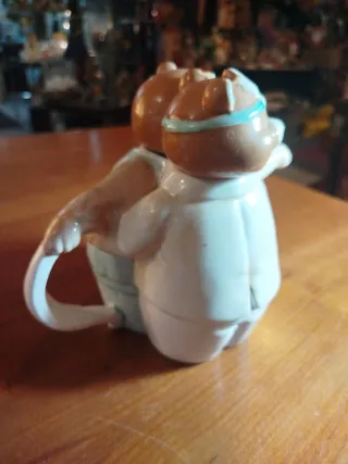 Teiera vintage orsacchiotti abbracciati